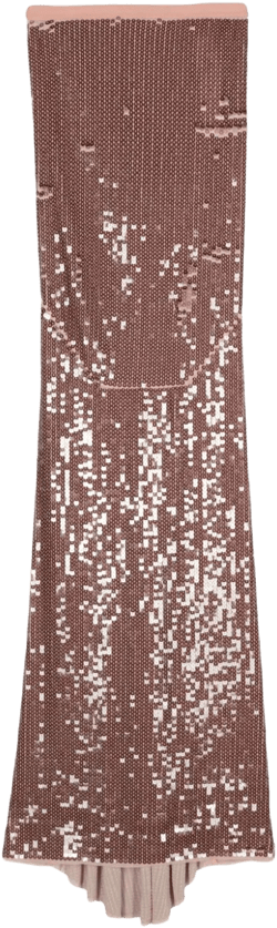 sequin-design mermaid maxi skirt