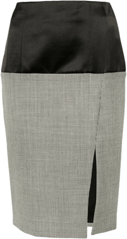panelled tailored pencil skirt