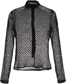 open-knit sheer top