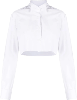 cropped cotton shirt