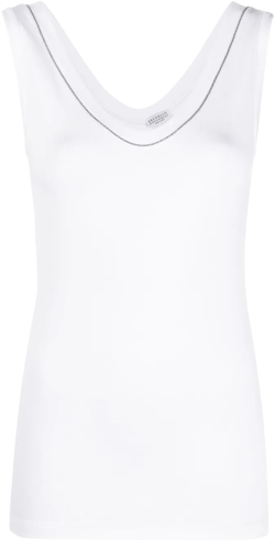 crystal-detail vest top