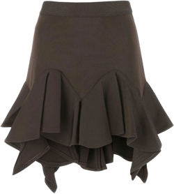 ruffle-detail mini skirt