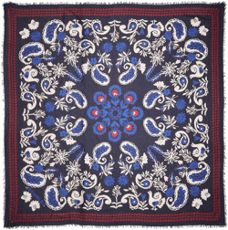 Forest bandana-print scarf