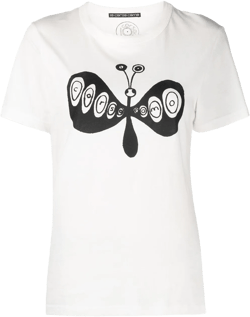 butterfly-print short-sleeved t-shirt