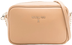 logo-lettering leather crossbody bag