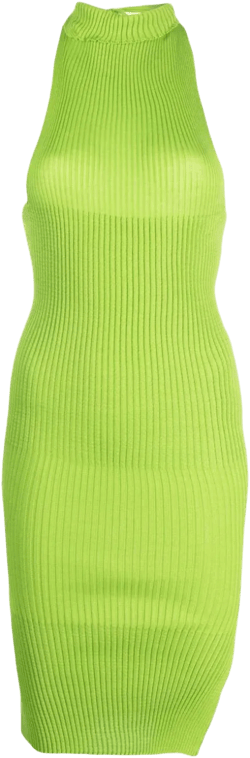 Emma ribbed-knit dress