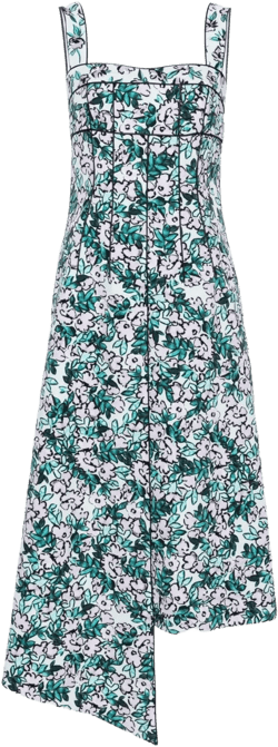 Carson floral-print midi dress