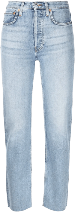 Stove Pipe high-rise straight jeans