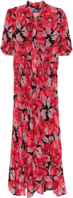 floral-print maxi dress