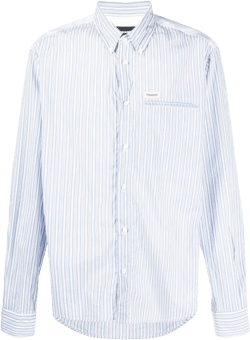 logo-patch cotton shirt 