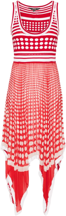 2000s Ferre polka-dot midi dress
