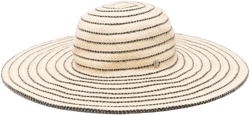 Stripe straw sun hat