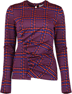 geometric-print blouse