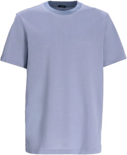 ribbed-knit cotton T-shirt
