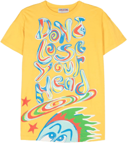 1990s text-print cotton T-shirt