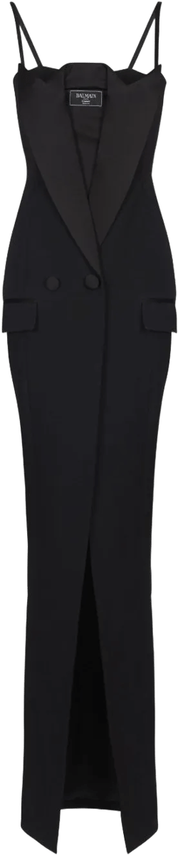 logo-patch maxi dress