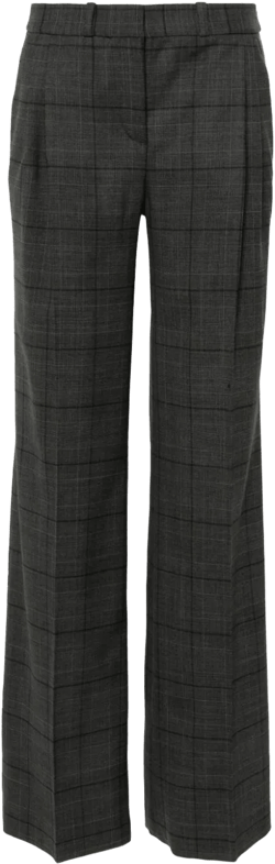 wide-leg tailored trousers