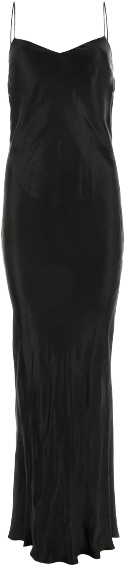 cowl-effect silk slip dress