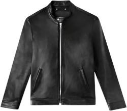 Mens Lambskin Leather Biker Jacket | Slim Fit Jacket | Vintage Motorcycle Jackets | Suede Leather Jacket for Men Large Black Leather Jacket