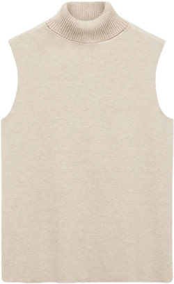 Turtleneck knitted top