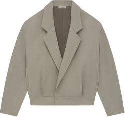 Wool Gabardine Notch Lapel Jacket