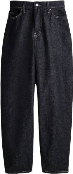 Curvy Fit Barrel High Jeans