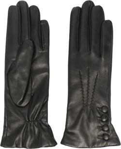 Evelyn cashmere-lined leather gloves