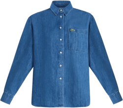 logo-appliqué denim shirt 