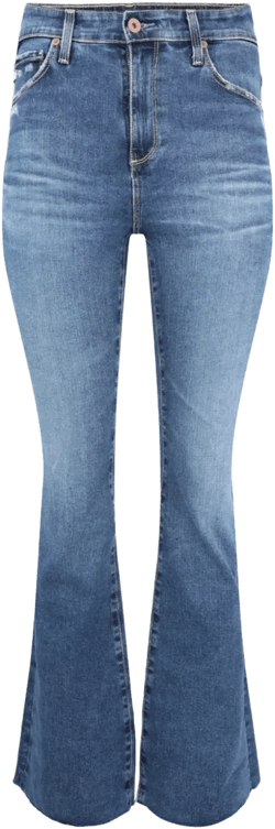 Farrah logo-patch bootcut jeans 