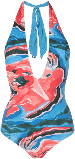 Baron plunging swimsuit
