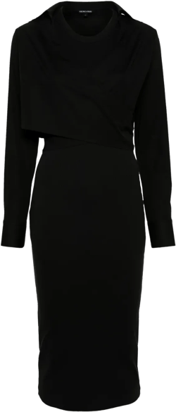 Malone layered midi dress