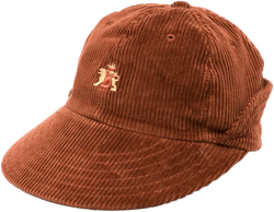 logo-embroidered corduroy cap