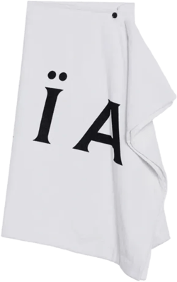 Alaia White Cotton Towelling Skirt Women