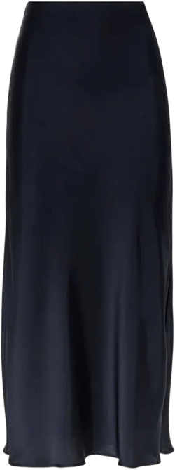 Women's Soft Techno Satin Fluid Pencil Skirt In Blue
