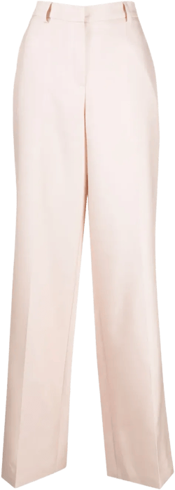 wide-leg tailored trousers