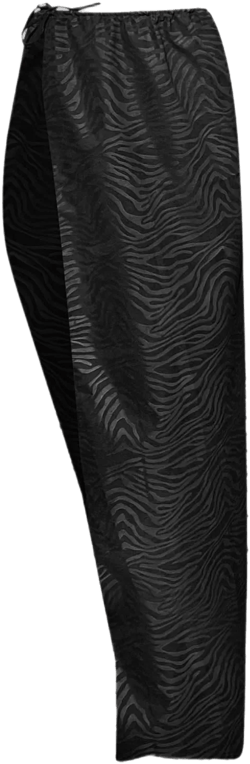 Women's Black Zaniah' Suede Zebra Maxi Skirt