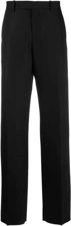 straight-leg tailored trousers