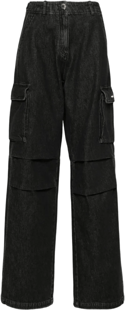 mid-rise wide-leg jeans