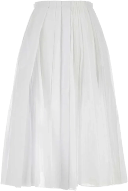 A-line pleated skirt