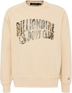 camouflage arch logo crewneck sweatshirt