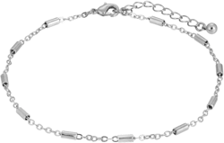 Women's Silver-tone Chain Anklet In Gray