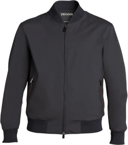 Men's Elements Wool Bomber Jacket In Navy Solid