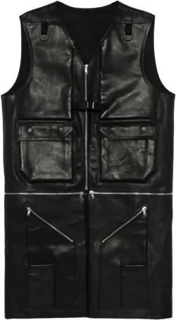 Utility leather vest