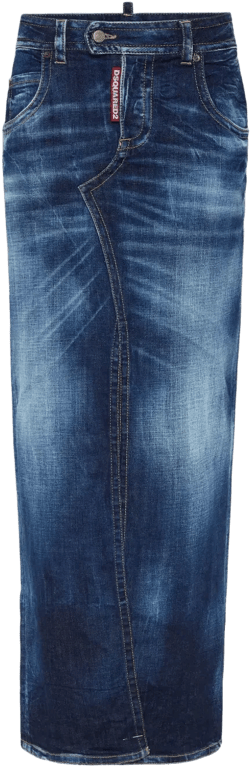 denim maxi skirt