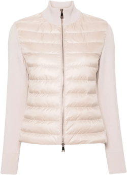 panelled puffer jacket