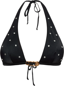 crystal-embellished bikini top