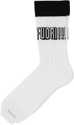 Women White Stretch Cotton Blend Socks