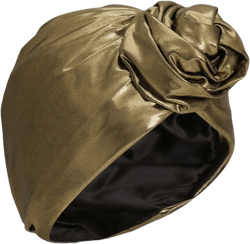 metallic stretch turban
