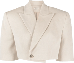 Wool Jacket In Beige