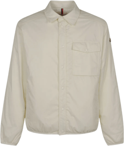 Lapel Long-sleeved Down Jacket In White
